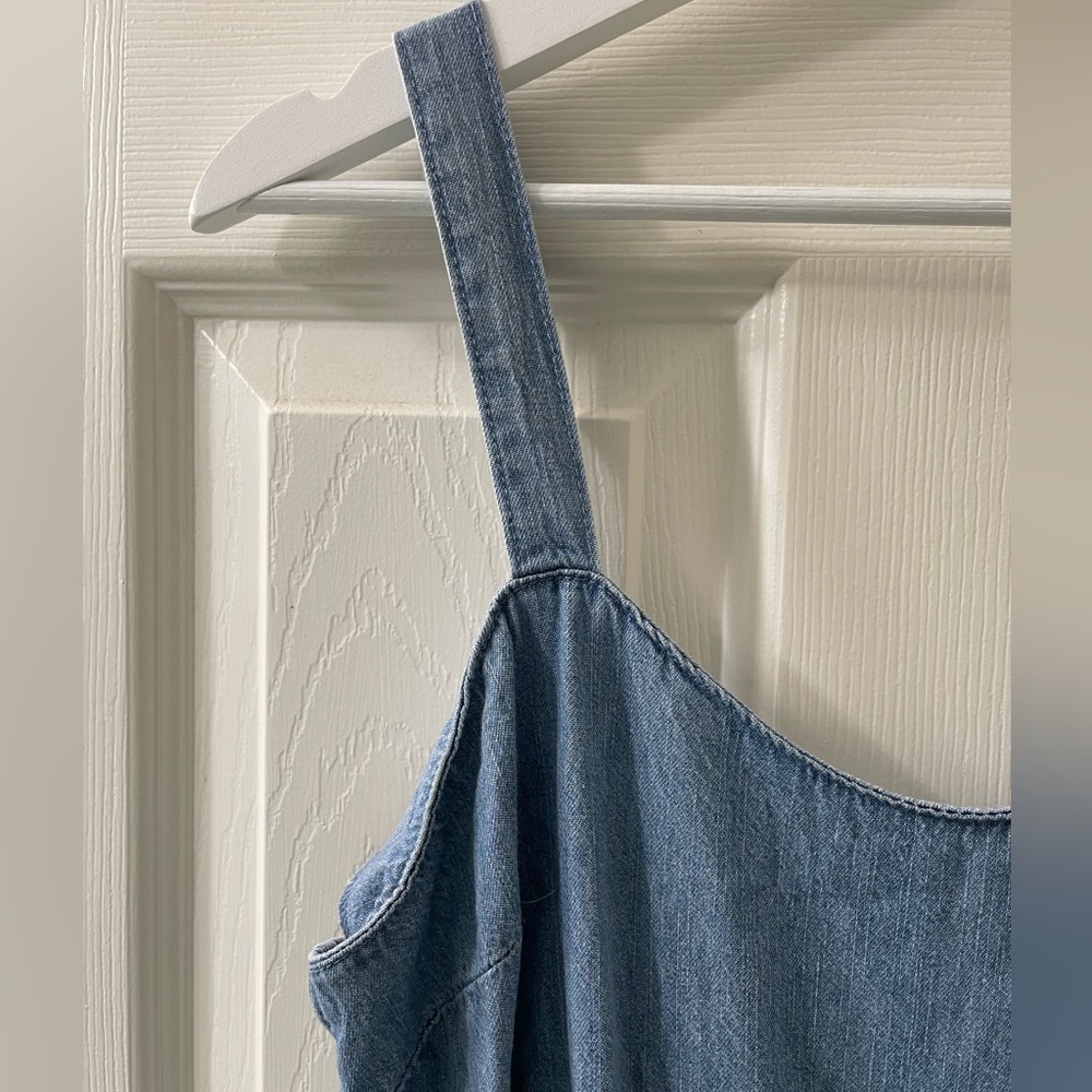 Rewash NWT Juniors' Belted Denim Jumpsuit - Picture 9 of 12